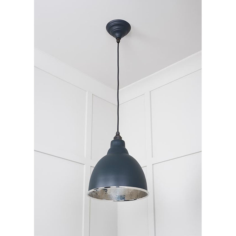 From The Anvil - Brindley Pendant in Soot - Hammered Nickel - 49511SO - Choice Handles