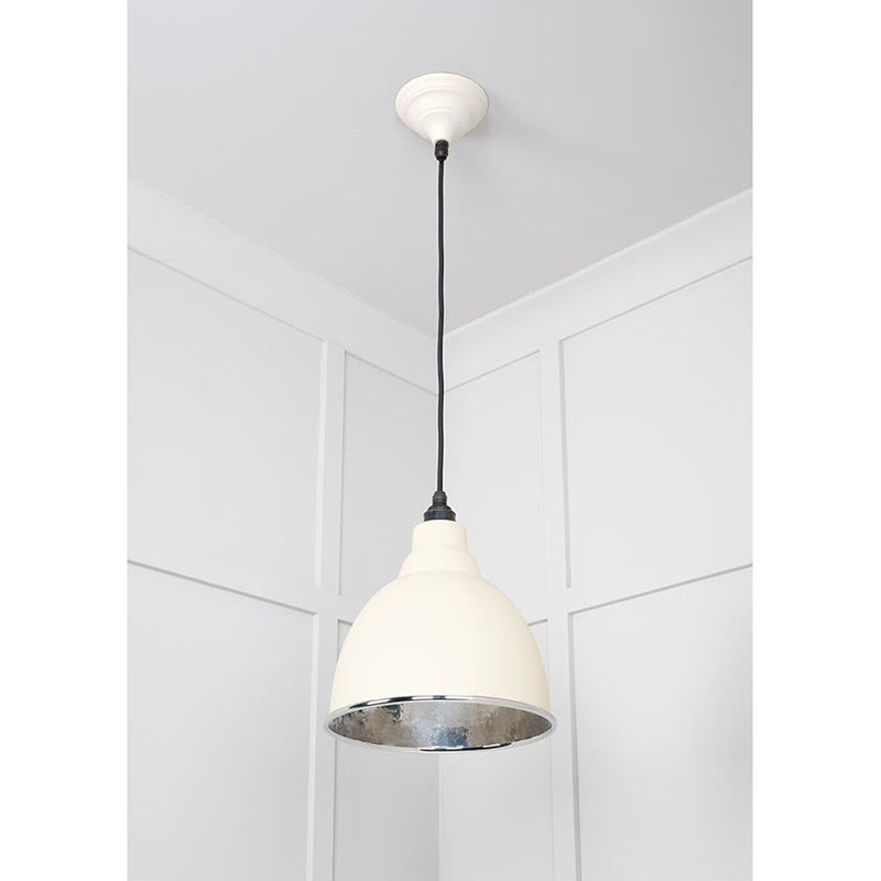 From The Anvil - Brindley Pendant in Teasel - Hammered Nickel - 49511TE - Choice Handles