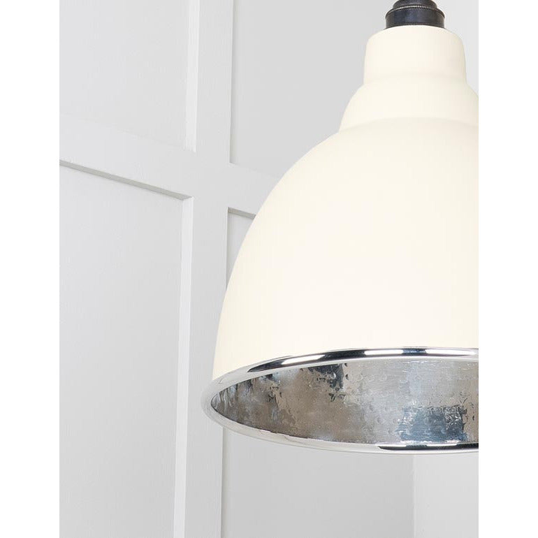 From The Anvil - Brindley Pendant in Teasel - Hammered Nickel - 49511TE - Choice Handles