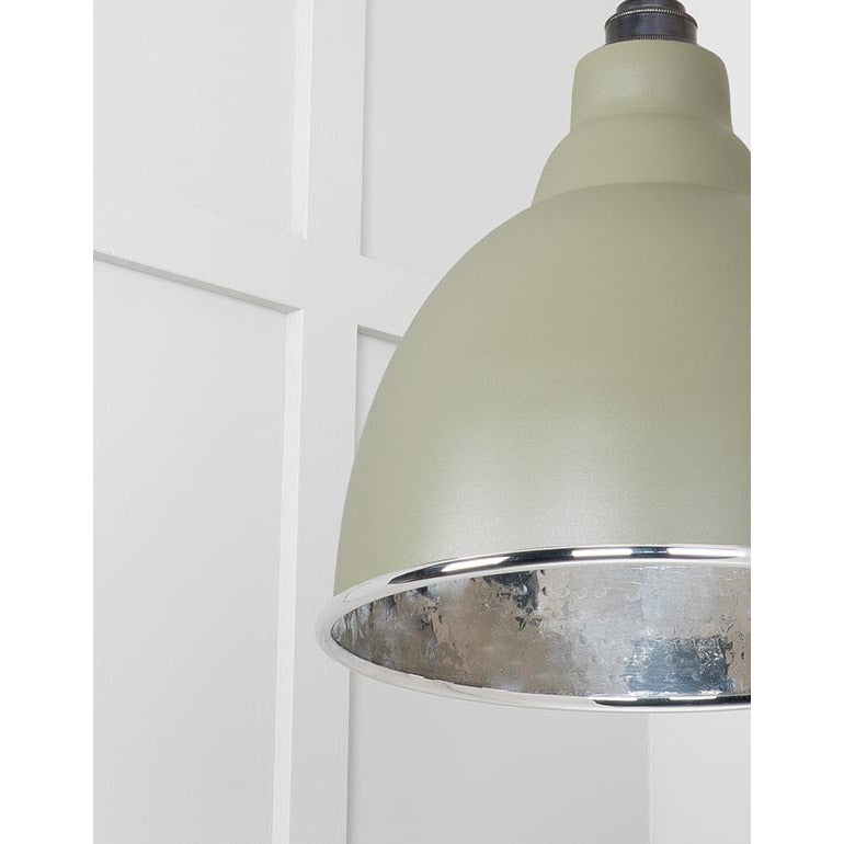 From The Anvil - Brindley Pendant in Tump - Hammered Nickel - 49511TU - Choice Handles