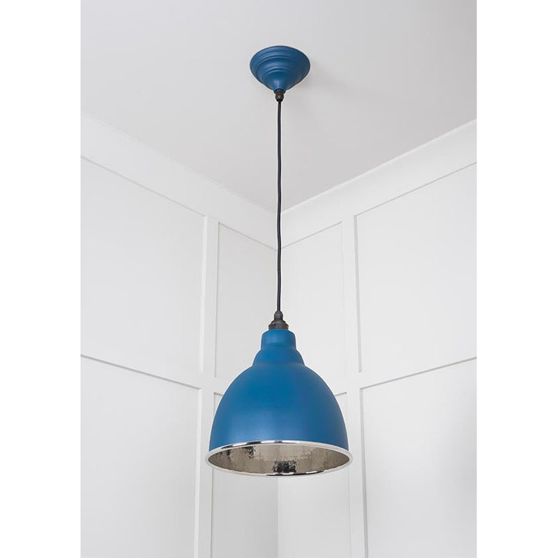 From The Anvil - Brindley Pendant in Upstream - Hammered Nickel - 49511U - Choice Handles