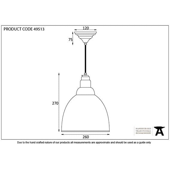 From The Anvil - Brindley Pendant - Burnished - 49513 - Choice Handles