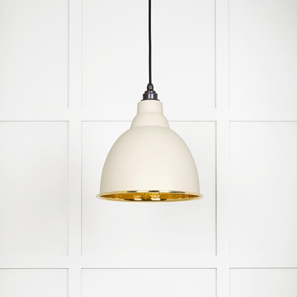 From The Anvil - Brindley Pendant in Teasel - Hammered Brass - 49517TE - Choice Handles