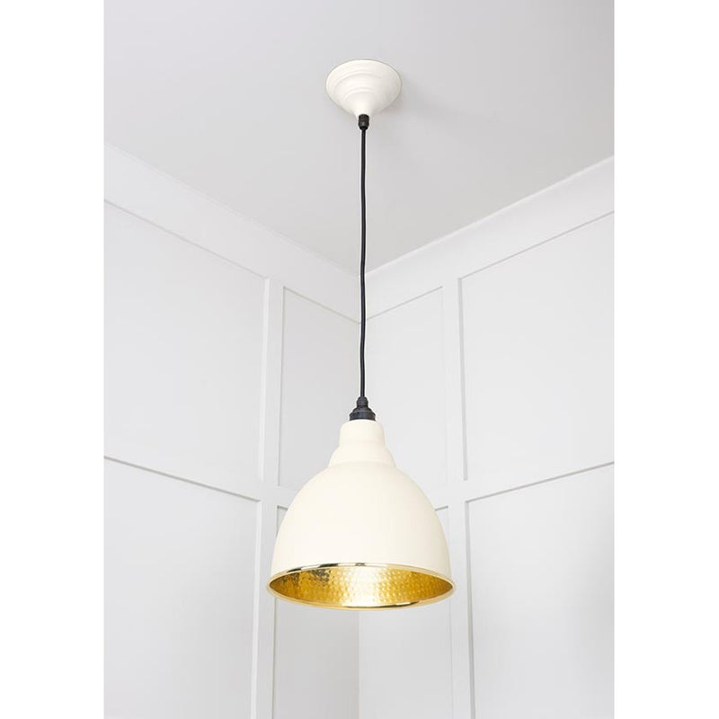 From The Anvil - Brindley Pendant in Teasel - Hammered Brass - 49517TE - Choice Handles