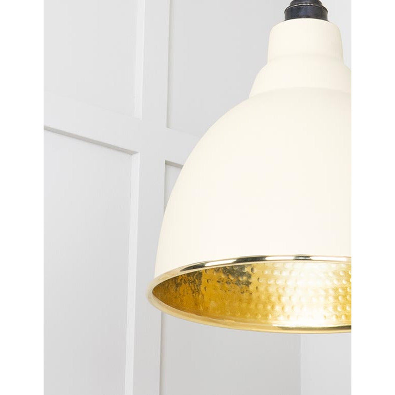 From The Anvil - Brindley Pendant in Teasel - Hammered Brass - 49517TE - Choice Handles