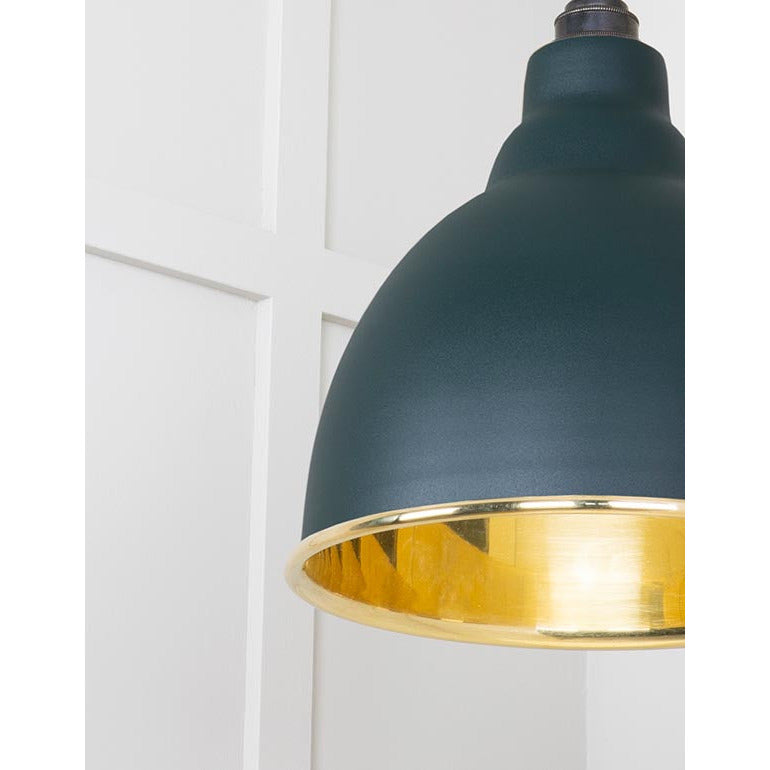 From The Anvil - Brindley Pendant in Dingle - Smooth Brass - 49518DI - Choice Handles