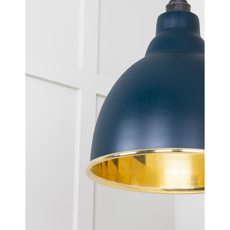 From The Anvil - Brindley Pendant in Dusk - Smooth Brass - 49518DU - Choice Handles