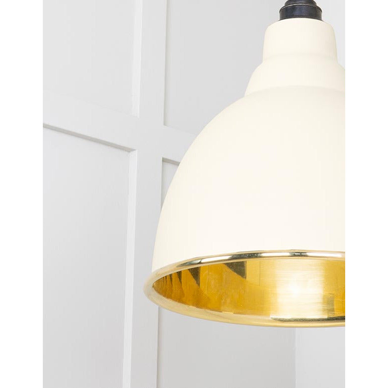 From The Anvil - Brindley Pendant in Teasel - Smooth Brass - 49518TE - Choice Handles