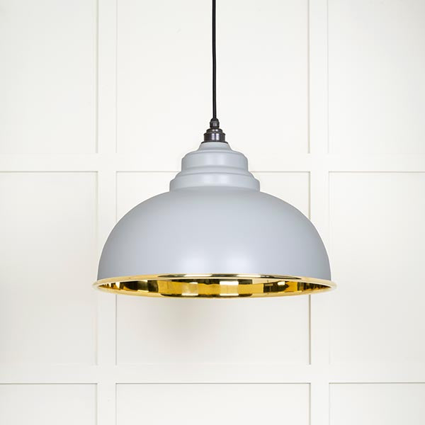 From The Anvil - Harborne Pendant in Birch - Smooth Brass - 49522BI - Choice Handles