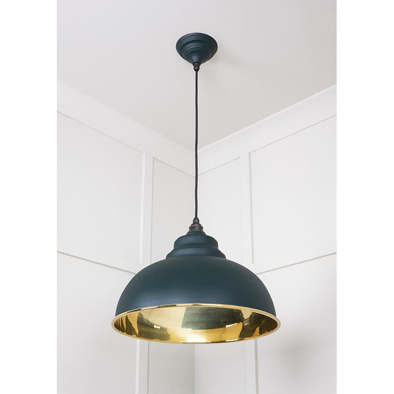 From The Anvil - Harborne Pendant in Dingle - Smooth Brass - 49522DI - Choice Handles