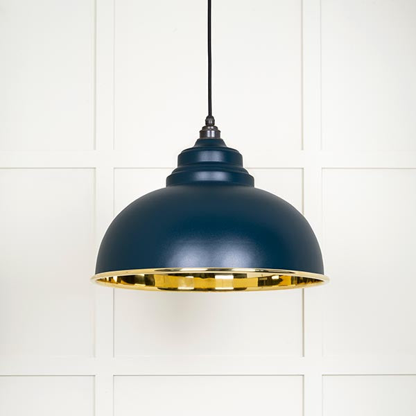 From The Anvil - Harborne Pendant in Dusk - Smooth Brass - 49522DU - Choice Handles