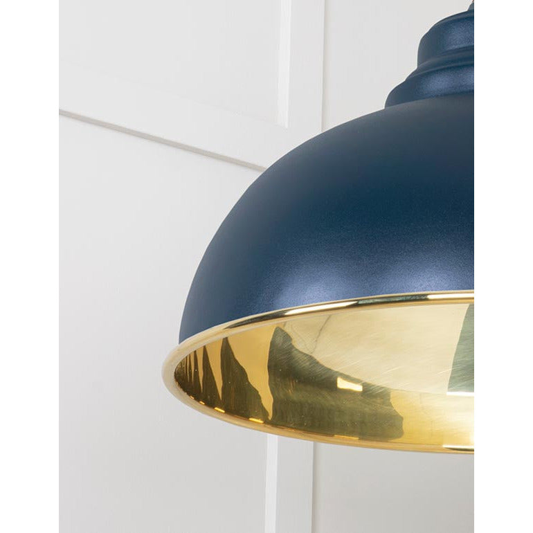 From The Anvil - Harborne Pendant in Dusk - Smooth Brass - 49522DU - Choice Handles