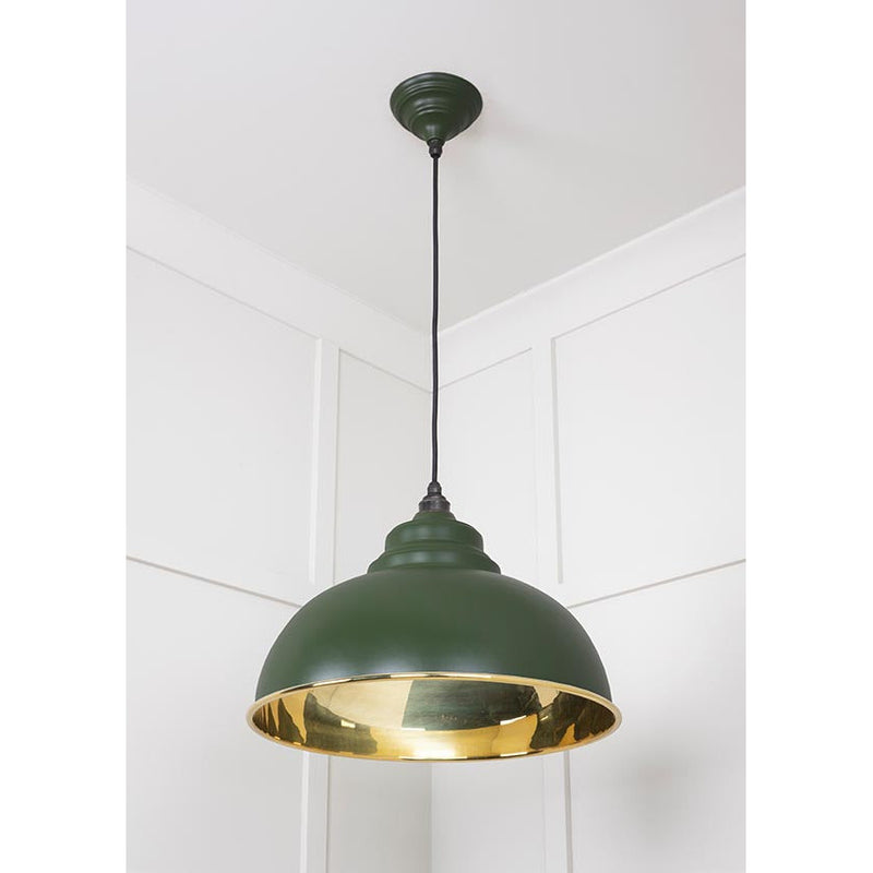 From The Anvil - Harborne Pendant in Heath - Smooth Brass - 49522H - Choice Handles