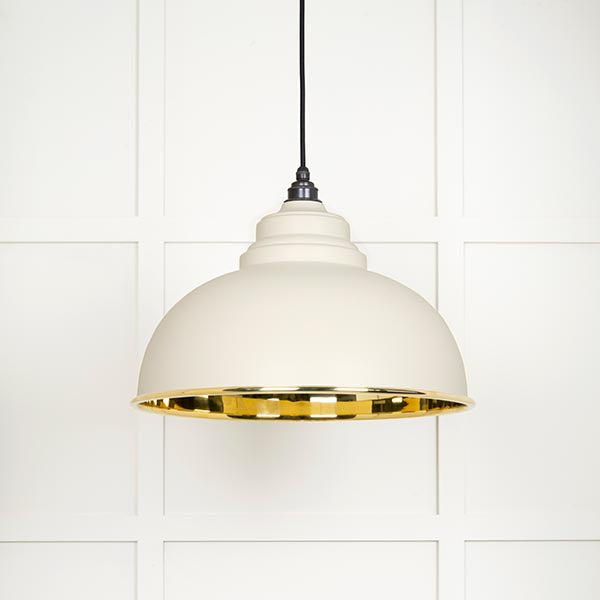 From The Anvil - Harborne Pendant in Teasel - Smooth Brass - 49522TE - Choice Handles