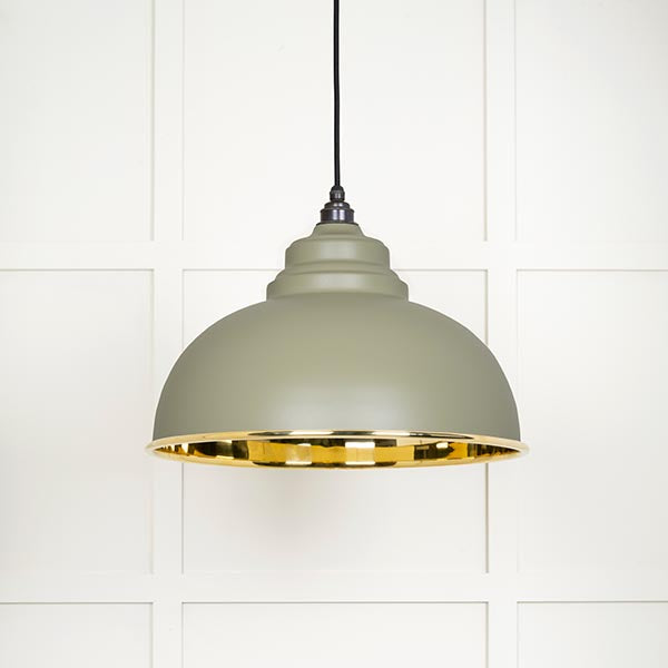 From The Anvil - Harborne Pendant in Tump - Smooth Brass - 49522TU - Choice Handles