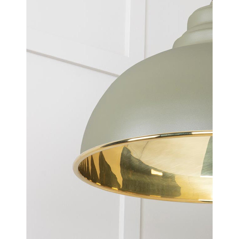 From The Anvil - Harborne Pendant in Tump - Smooth Brass - 49522TU - Choice Handles