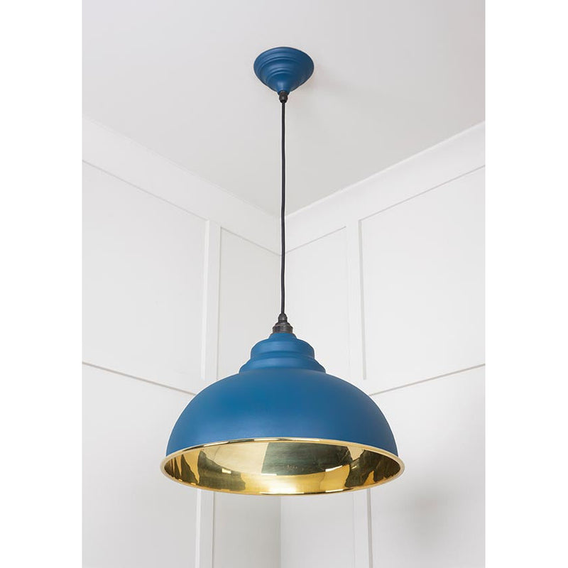 From The Anvil - Harborne Pendant in Upstream - Smooth Brass - 49522U - Choice Handles