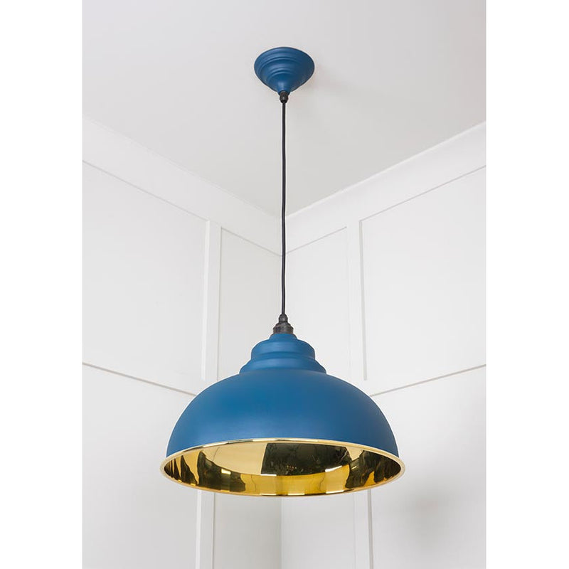 From The Anvil - Harborne Pendant in Upstream - Smooth Brass - 49522U - Choice Handles