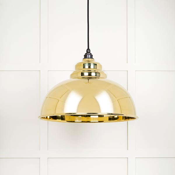 From The Anvil - Harborne Pendant - Smooth Brass - 49522 - Choice Handles