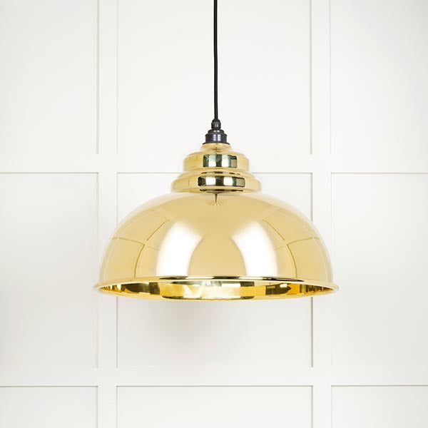 From The Anvil - Harborne Pendant - Smooth Brass - 49522 - Choice Handles