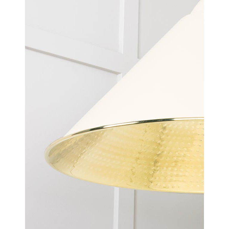 From The Anvil - Hockley Pendant in Teasel - Hammered Brass - 49523TE - Choice Handles