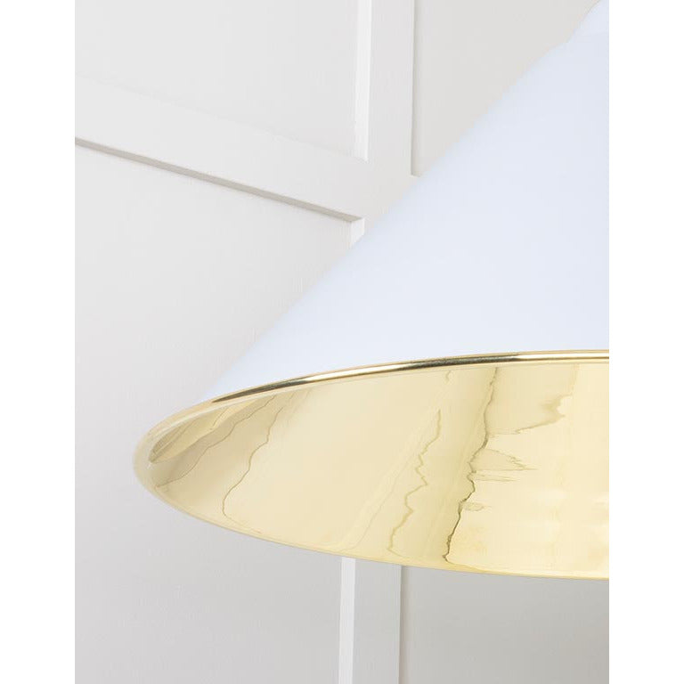 From The Anvil - Hockley Pendant in Birch - Smooth Brass - 49524BI - Choice Handles