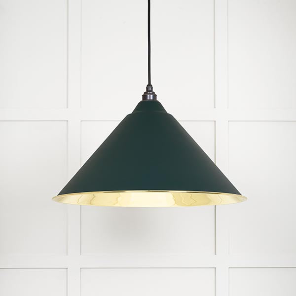 From The Anvil - Hockley Pendant in Dingle - Smooth Brass - 49524DI - Choice Handles