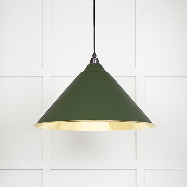 From The Anvil - Hockley Pendant in Heath - Smooth Brass - 49524H - Choice Handles