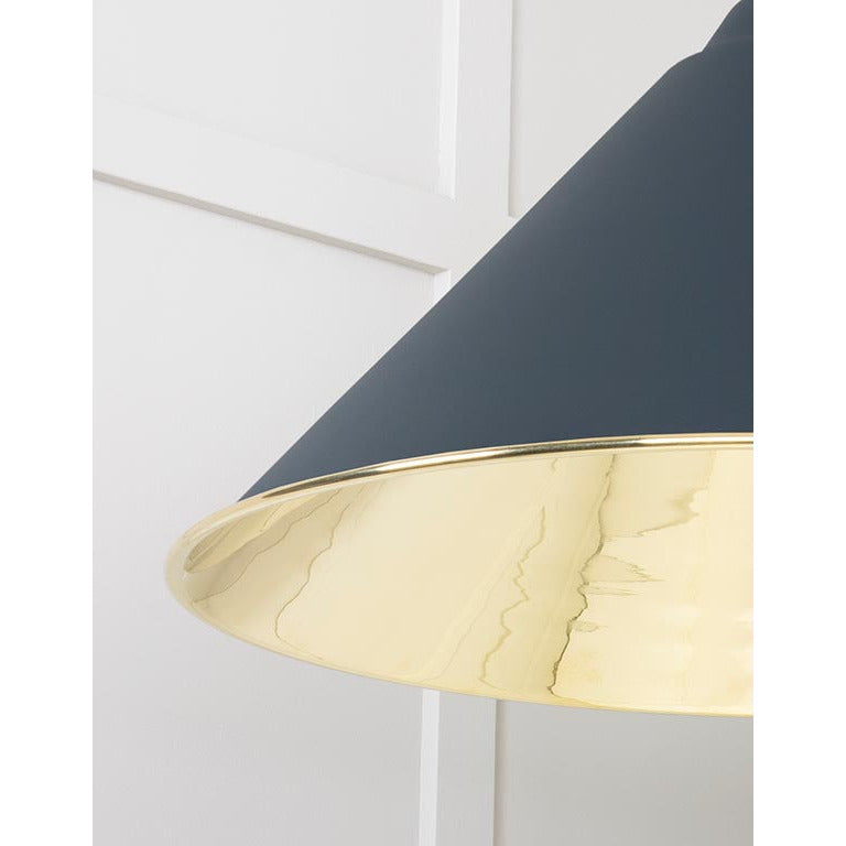 From The Anvil - Hockley Pendant in Soot - Smooth Brass - 49524SO - Choice Handles