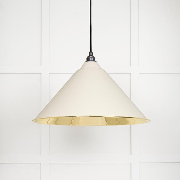 From The Anvil - Hockley Pendant in Teasel - Smooth Brass - 49524TE - Choice Handles