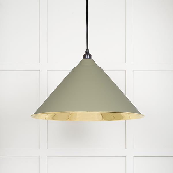 From The Anvil - Hockley Pendant in Tump - Smooth Brass - 49524TU - Choice Handles