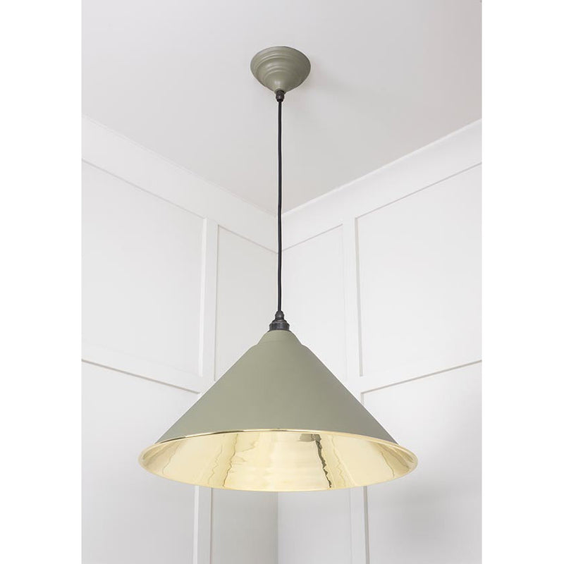 From The Anvil - Hockley Pendant in Tump - Smooth Brass - 49524TU - Choice Handles