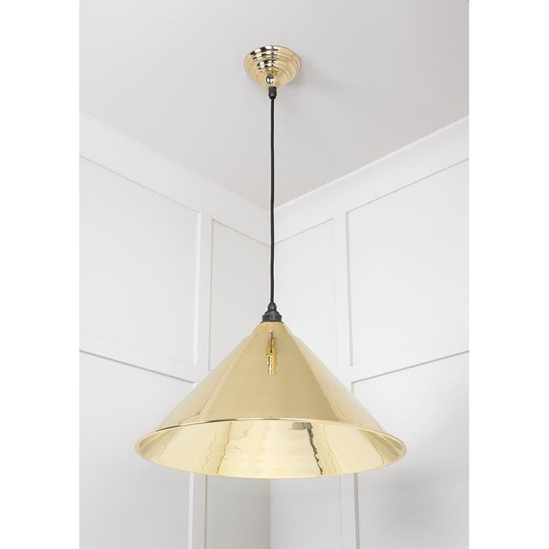 From The Anvil - Hockley Pendant - Smooth Brass - 49524 - Choice Handles