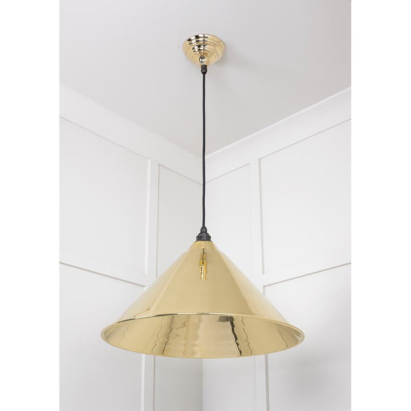 From The Anvil - Hockley Pendant - Smooth Brass - 49524 - Choice Handles