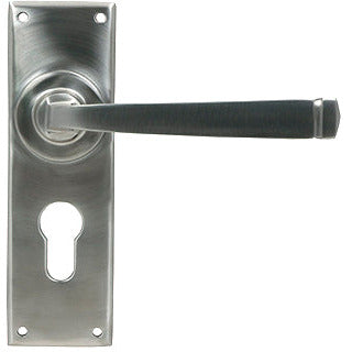 From The Anvil - Avon Lever Euro Lock Set - Satin Marine SS (316) - 49830 - Choice Handles