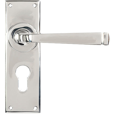 From The Anvil - Avon Lever Euro Lock Set - Polished Marine SS (316) - 49831 - Choice Handles