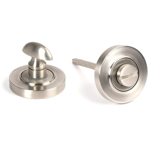 From The Anvil - Round Thumbturn Set (Plain) - Satin Marine SS (316) - 49856 - Choice Handles