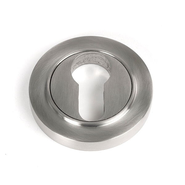 From The Anvil - Round Euro Escutcheon (Plain) - Satin Marine SS (316) - 49872 - Choice Handles