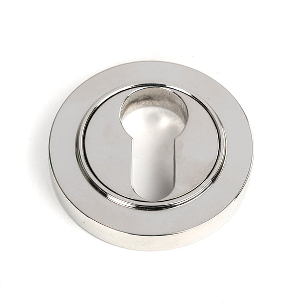 From The Anvil - Round Euro Escutcheon (Plain) - Polished Marine SS (316) - 49876 - Choice Handles