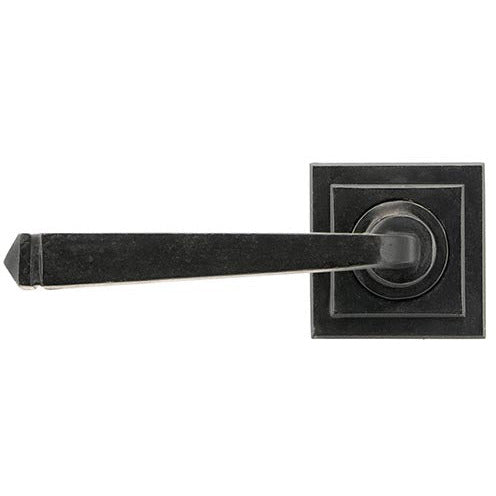 From The Anvil - Avon Round Lever on Rose Set (Square) - Unsprung - External Beeswax - 49964 - Choice Handles