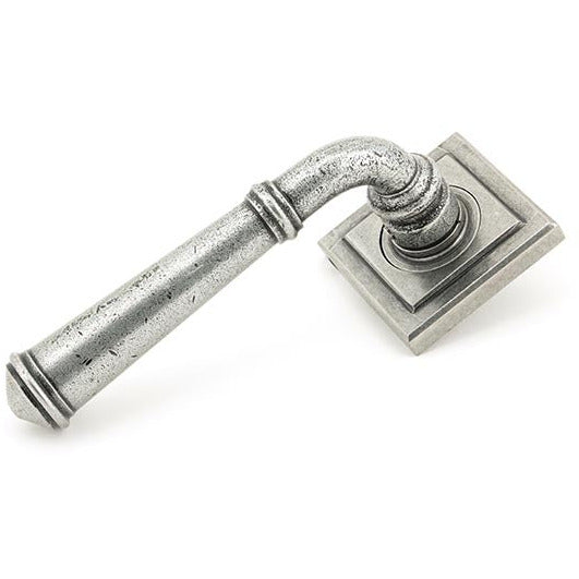 From The Anvil - Lever on Rose Set (Square) - Unsprung - Pewter Patina - 49980 - Choice Handles
