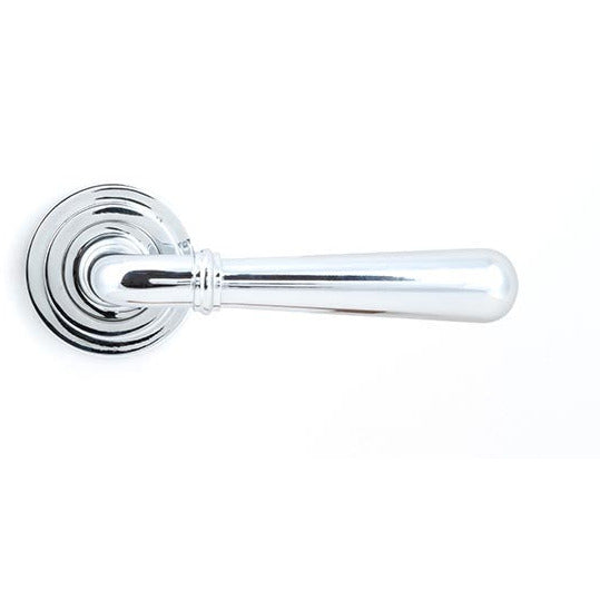 From The Anvil - Newbury Lever on Rose Set (Art Deco) - Unsprung - Polished Chrome - 50022 - Choice Handles