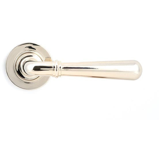 From The Anvil - Nickel Newbury Lever on Rose Set (Plain) - Unsprung - Polished Nickel - 50025 - Choice Handles