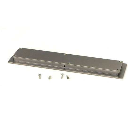 From The Anvil - 250mm Plain Rectangular Pull - Pewter Patina - 50173 - Choice Handles