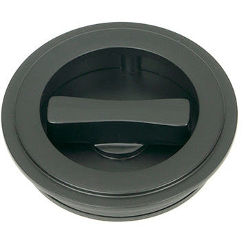 From The Anvil - 60mm Art Deco Round Pull - Privacy Set - Matt Black - 50218 - Choice Handles