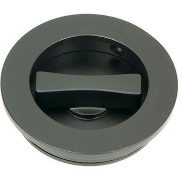 From The Anvil - 60mm Plain Round Pull - Privacy Set - Matt Black - 50220 - Choice Handles