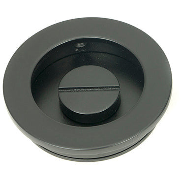 From The Anvil - 60mm Plain Round Pull - Privacy Set - Matt Black - 50220 - Choice Handles