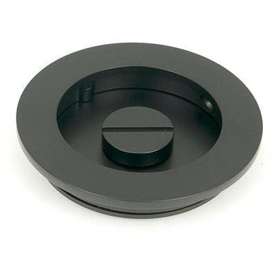 From The Anvil - 75mm Plain Round Pull - Privacy Set - Matt Black - 50221 - Choice Handles