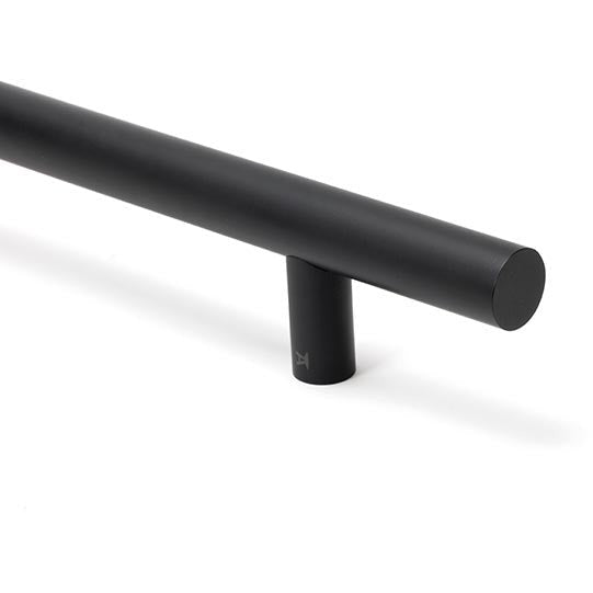 From The Anvil - 0.6m T Bar Handle Secret Fix 32mm Diameter - Matt Black - 50254 - Choice Handles