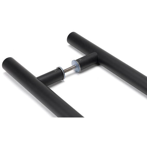 From The Anvil - 0.6m T Bar Handle B2B Fix 32mm Diameter - Matt Black - 50256 - Choice Handles